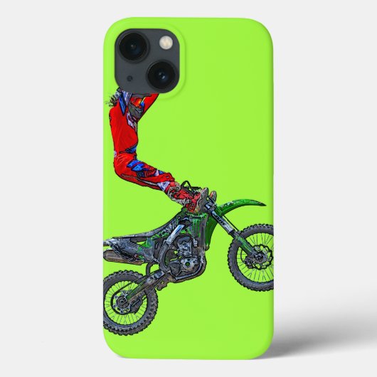 Motocross Dirt-Bike antennestunt display Case-Mate iPhone Case (Achterkant)