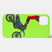 Motocross Dirt-Bike antennestunt display Case-Mate iPhone Case (Achterkant (horizontaal))
