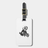 Motocross Dirt Bike Bagagelabel (Voorkant verticaal)