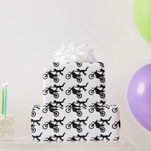 Motocross Dirt Bike Birthday Party - Verpakkingspa Cadeaupapier