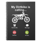 Motocross Dirt Bike Brap Off Road Dirt Fibines Notitieboek (Voorkant)