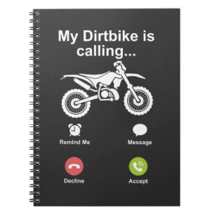 Motocross Dirt Bike Brap Off Road Dirt Fibines Notitieboek