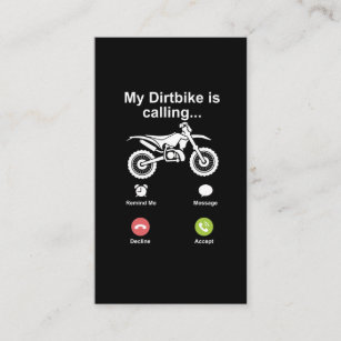 Motocross Dirt Bike Brap Off Road Dirt Fibines Visitekaartje