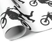 Motocross Dirt Bike Cadeaupapier (Rol Hoek)