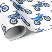 Motocross Dirt Bike Cadeaupapier (Rol Hoek)