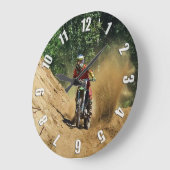 Motocross Dirt-Bike Champion Race Grote Klok (Hoek)