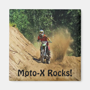 Motocross Dirt-Bike Champion Race Magneet