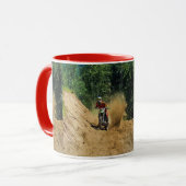 Motocross Dirt-Bike Champion Race Mok (Voorkant links)