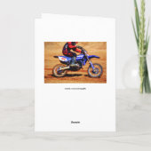 Motocross Dirt-Bike Champion Racer 4 Kaart (Achterkant)
