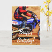 Motocross Dirt-Bike Champion Racer 4 Kaart (Gele Bloem)