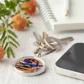 Motocross Dirt-Bike Champion Racer 4 Sleutelhanger (Zijkant)