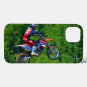 Motocross Dirt-Bike Champion Racer Case-Mate iPhone Case (Achterkant (horizontaal))