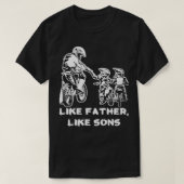 Motocross Dirt Bike gift Like Father Like Son gift T-shirt (Design voorkant)