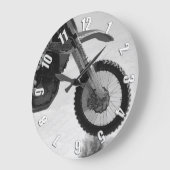 Motocross Dirt-Bike Grote Klok (Hoek)