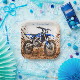 Motocross Dirt Bike Jongens Verjaardagsfeestje Papieren Bordje