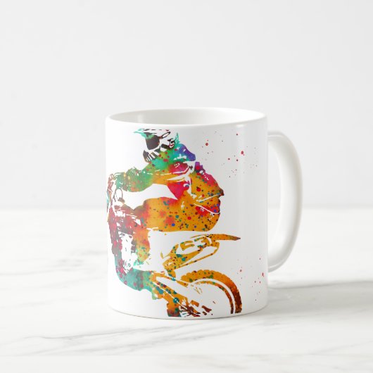 Motocross Dirt Bike Koffiemok (Voorkant rechts)