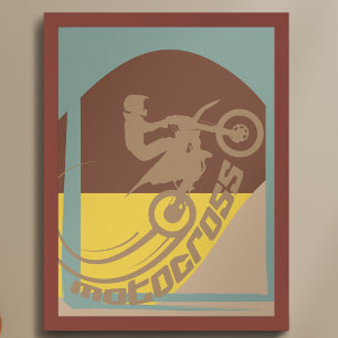 Motocross dirt bike moto-x wanddecoratie poster