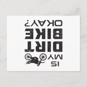 Motocross Dirt Bike Motorcycle Funny Gift Idee Briefkaart