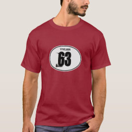  Motocross Dirt Bike Number Bord - wit T-shirt