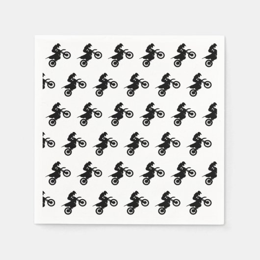 Motocross Dirt Bike Papier Servet (Voorkant)