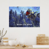 Motocross Dirt-Bike Poster (Keuken)