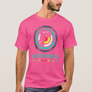 Motocross Dirt Bike Rider  regenboogmotor T-shirt