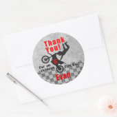 Motocross Dirt Bike Verjaardag Dank u Stickers (Envelop)
