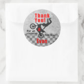 Motocross Dirt Bike Verjaardag Dank u Stickers (Tas)