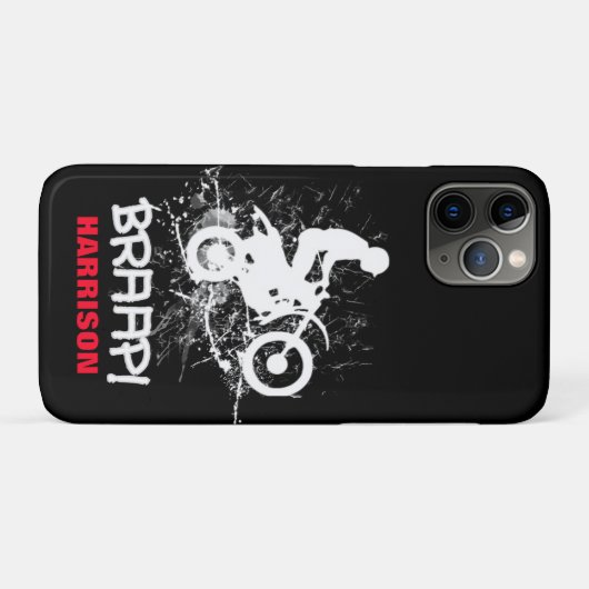Motocross Dirt Bikers Mud Splatter Braap Case-Mate iPhone Case (Achterkant (horizontaal))
