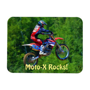 Motocross Dirt-Racer Sports Art Magnet Magneet