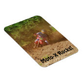 Motocross Dirt-Racer Sports Art Magnet Magneet (Rechterzijde)