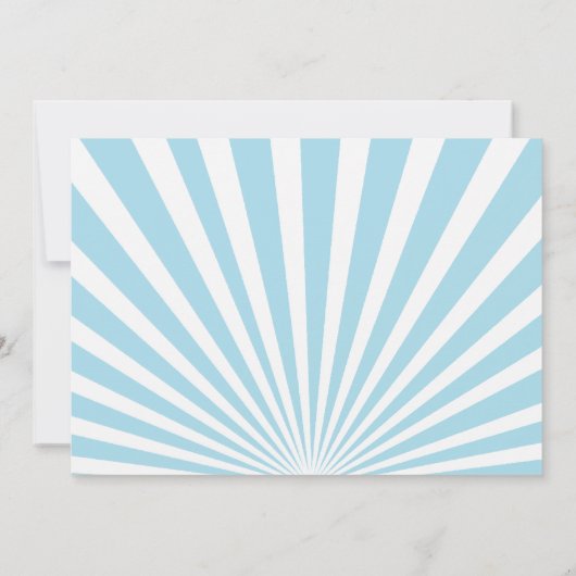 Motocross Dirtbike Invitation Blue Kaart (Achterkant)