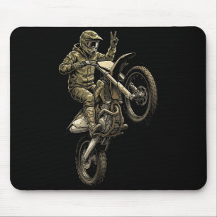 Motocross dirtbike racen camouflage offroad berijd muismat