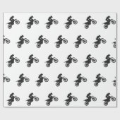 Motocross driver - Kies achtergrondkleur Cadeaupapier (Vlak)