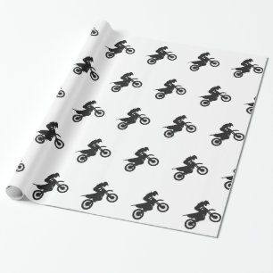 Motocross driver - Kies achtergrondkleur Cadeaupapier