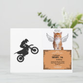 Motocross driver - Kies achtergrondkleur Kaart (Staand voorkant)