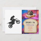 Motocross driver - Kies achtergrondkleur Kaart (Voorkant)