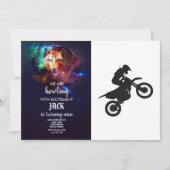 Motocross driver - Kies achtergrondkleur Kaart (Voorkant)