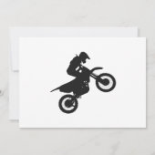 Motocross driver - Kies achtergrondkleur Kaart (Achterkant)