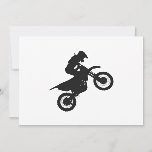 Motocross driver - Kies achtergrondkleur Kaart (Achterkant)