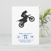 Motocross driver - Kies achtergrondkleur Kaart (Staand voorkant)