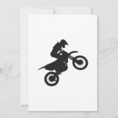 Motocross driver - Kies achtergrondkleur Kaart (Achterkant)