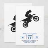 Motocross driver - Kies achtergrondkleur Kaart (Voorkant / Achterkant)