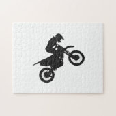 Motocross driver - Kies achtergrondkleur Legpuzzel (Horizontaal)