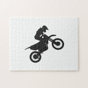 Motocross driver - Kies achtergrondkleur Legpuzzel