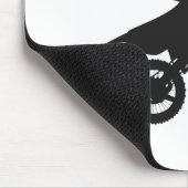 Motocross driver - Kies achtergrondkleur Muismat (Hoek)