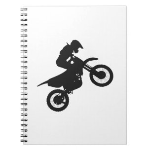 Motocross driver - Kies achtergrondkleur Notitieboek