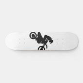 Motocross driver - Kies achtergrondkleur Persoonlijk Skateboard (Horizontaal)