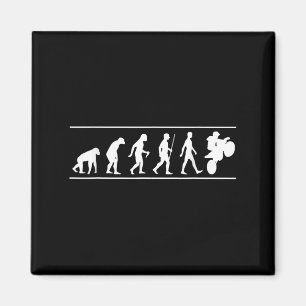 Motocross Evolution Dirt Bike Rider Funny Magneet