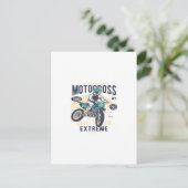 Motocross Extreme Dirt Track Briefkaart (Staand voorkant)
